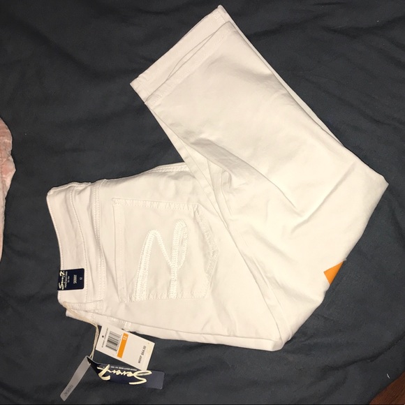 White skinny cropped pants - Picture 1 of 7